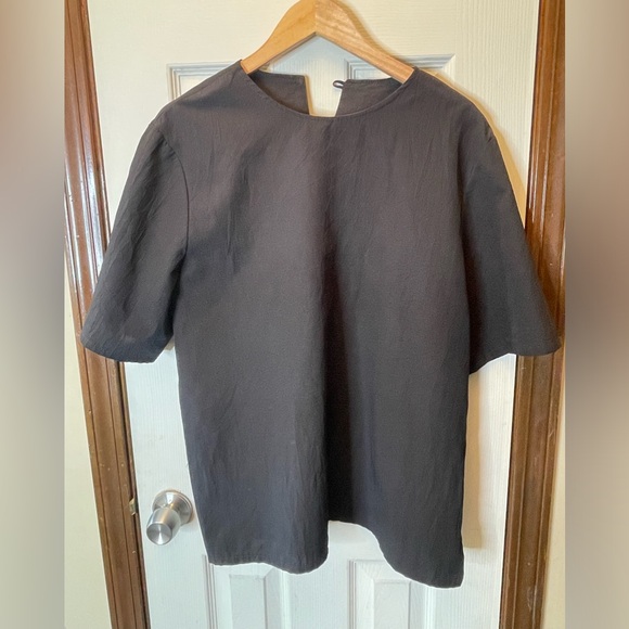 Vintage Black Blouse Sz L - Picture 1 of 5